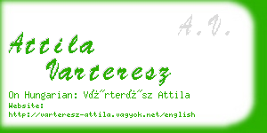 attila varteresz business card